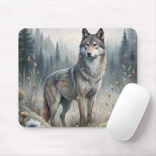 A Beautiful Forest Wolf Muismat (Met muis)