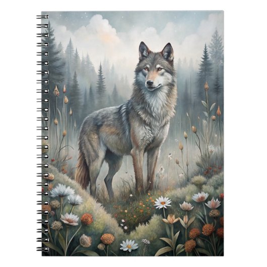 A Beautiful Forest Wolf Notitieboek (Voorkant)
