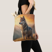 A Beautiful Forest Wolf Tote Bag (Dichtbij)