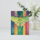 A Beautiful Green Moth Briefkaart (Staand voorkant)