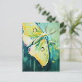 A Beautiful Green Moth Briefkaart (Staand voorkant)