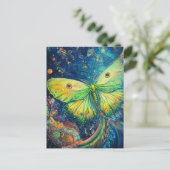 A Beautiful Green Moth Briefkaart (Staand voorkant)