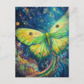 A Beautiful Green Moth Briefkaart (Voorkant)