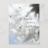 a beautiful life ... Sprüche Löwenzahn Samen Briefkaart (Voorkant)