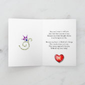 A beautiful lily verjaarary card for a husband kaart (Binnen)