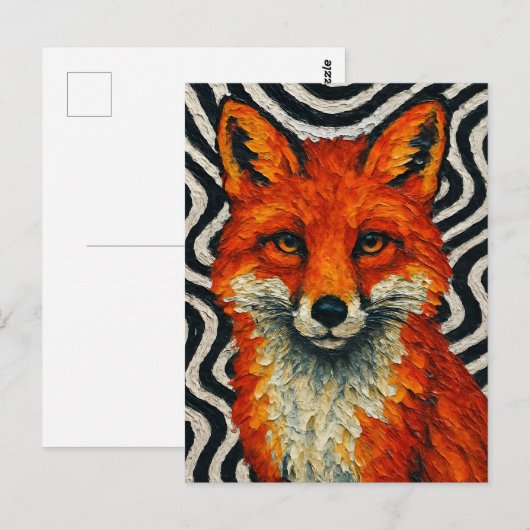 A beautiful red fox briefkaart (Voorkant / Achterkant)