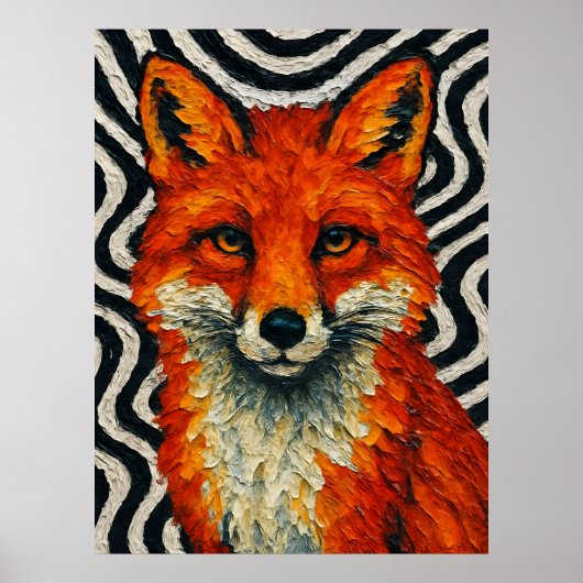 A beautiful red fox poster (Voorkant)