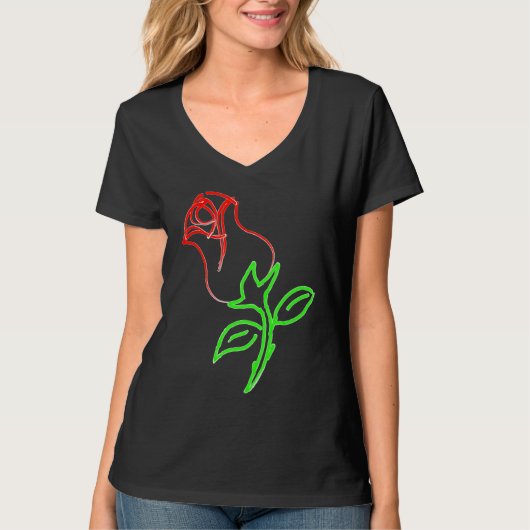 A beautiful red rose is a  for Valentine's Day T-shirt (Voorkant)