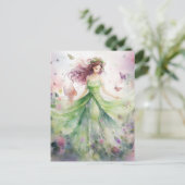 A Beautiful Spring Fairy Briefkaart (Staand voorkant)