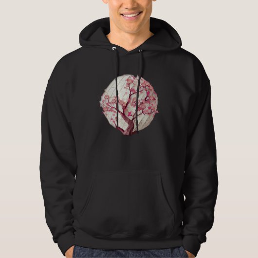 A Beautiful Symbol of Renewal Cherry Blossom Geome Hoodie (Voorkant)