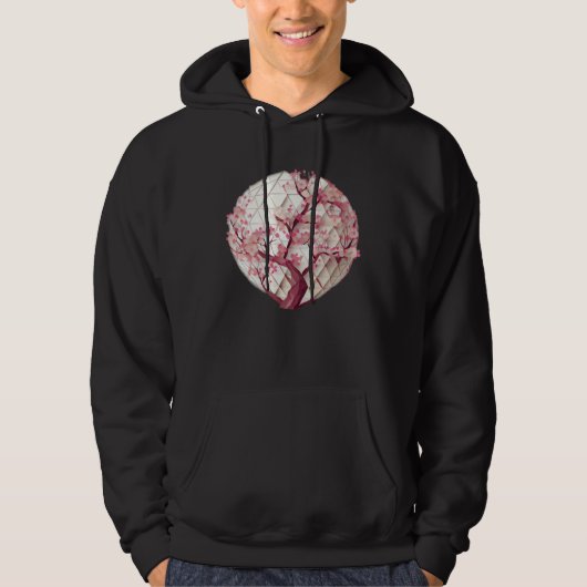 A Beautiful Symbol of Renewal Cherry Blossom Spher Hoodie (Voorkant)