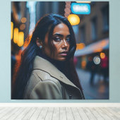 A BEAUTIFUL WOMAN #1 CANVAS AFDRUK (Insitu (Houten vloer))