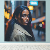 A BEAUTIFUL WOMAN #1 CANVAS AFDRUK (Insitu (Houten vloer))