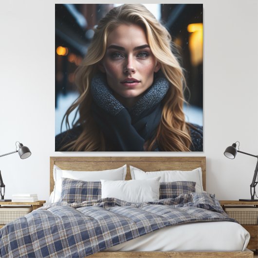 A BEAUTIFUL WOMAN #2 CANVAS AFDRUK (Insitu (Slaapkamer))