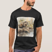 A Beaver Building A Dam Construction T-shirt (Voorkant)