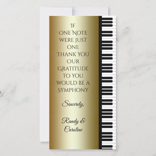 A Bedankt voor je symfonie (Achterkant)