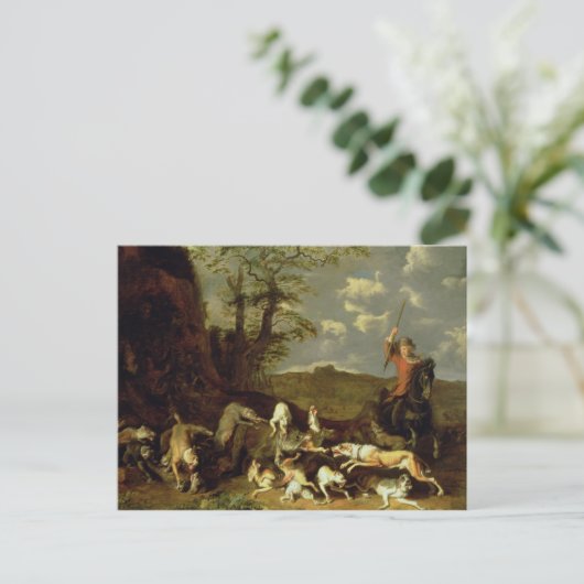 A Beer Hunt, 1655 Briefkaart (Staand voorkant)