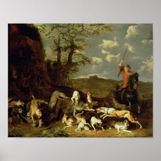 A Beer Hunt, 1655 Poster (Voorkant)
