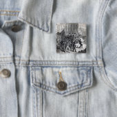 A Belfast Riot Vierkante Button 5,1 Cm (In situ)