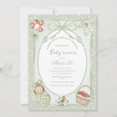 A Berry Sweet Baby Cute Baby Shower Kaart (Voorkant)