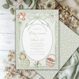 A Berry Sweet Baby Cute Baby Shower Kaart