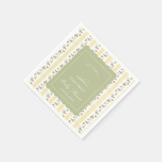 A berry sweet baby is on the way  servet (Hoek)