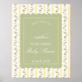 A berry sweet baby is on the way Welcome Sign Poster (Voorkant)