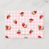 A Berry Sweet Display Shower-Strawberry Themed Informatiekaartje (Achterkant)