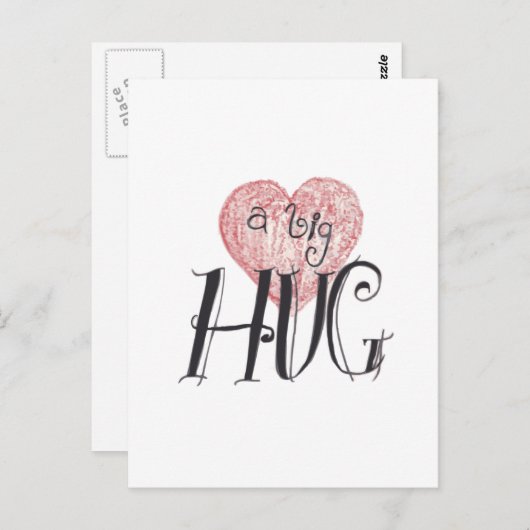 A Big Hug Briefkaart (Voorkant / Achterkant)