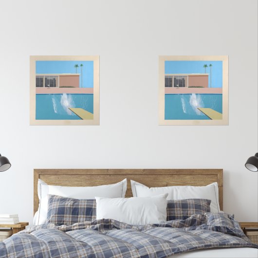 A Bigger Splash – California Pool Print Hockney Muurkunst Sets (Slaapkamer)