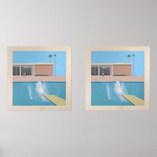 A Bigger Splash – California Pool Print Hockney Muurkunst Sets (Voorkant)