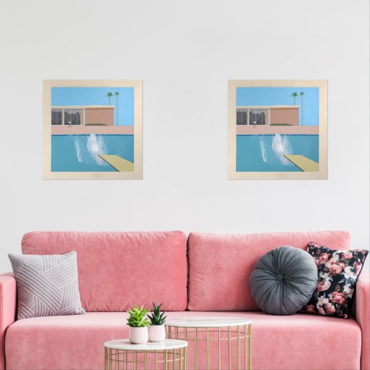 A Bigger Splash – California Pool Print Hockney Muurkunst Sets (Woonkamer)