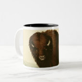 A Bison, c.1832 Tweekleurige Koffiemok (Voorkant links)
