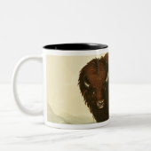 A Bison, c.1832 Tweekleurige Koffiemok (Links)