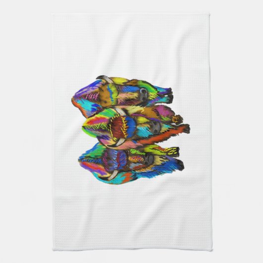 A Bison Trio Theedoek (Verticaal)