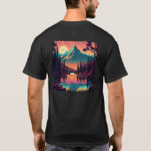 a black and red combination of shirt  (Achterkant)