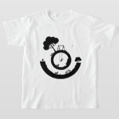 A black and white illustration t-shirt (Laagn)