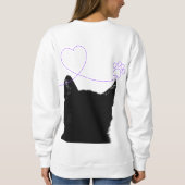 A black cat showed up.  trui (Achterkant)