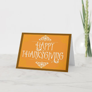 A Blessed Thanksgiving Day Greeting Card Kaart