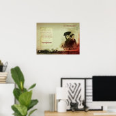 "A Bloodier Roos" - Hoesje Art Wall Poster (Thuiskantoor)