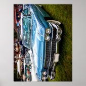 A blue 1959 Cadillac Eldorado Biarritz Poster (Voorkant)