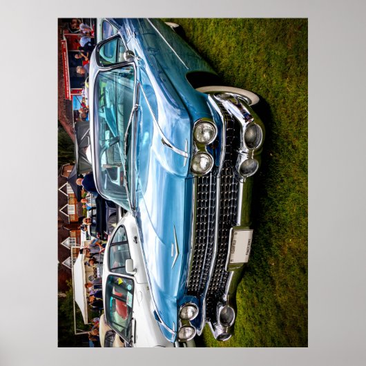 A blue 1959 Cadillac Eldorado Biarritz Poster (Voorkant)