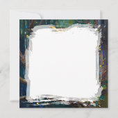 A Blue and Gold Owl Blank Kaart (Achterkant)