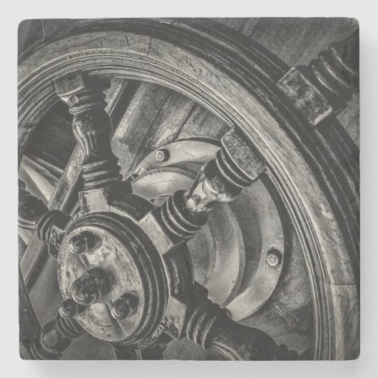A Boat's Helm Stenen Onderzetter (Voorkant)