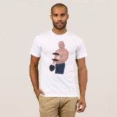 A bodybuilder daddy training with dumbbells t-shirt (Voorkant volledig)