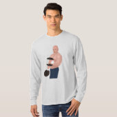 A bodybuilder daddy training with dumbbells t-shirt (Voorkant volledig)