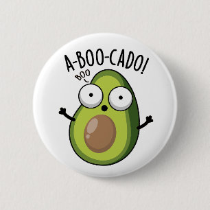 A-boe-ka-do Grappige Avocadoverschrikkingspuns Ronde Button 5,7 Cm