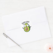 A-boe-ka-do Grappige Avocadoverschrikkingspuns Ronde Sticker (Envelop)