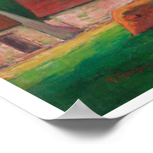 "A BOERDERIJ IN BRITTANY" PAUL GAUGUIN POSTER 1894 (Hoek)