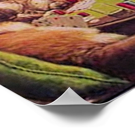 A Bold Bluff, Dogs Playing Poker, Poster (Hoek)